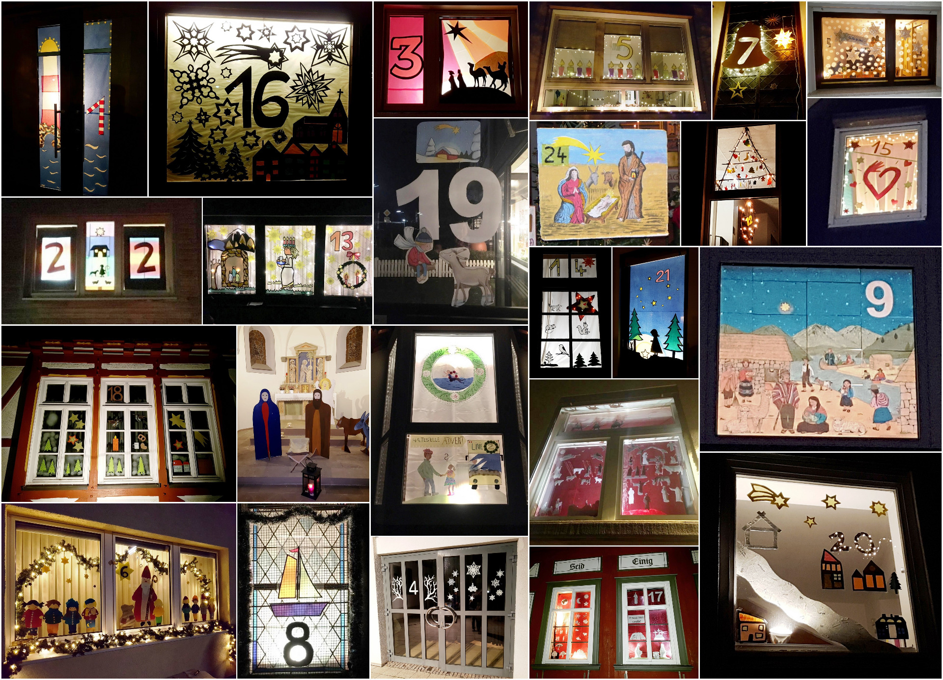 Fenster Adventskalender Ideen
