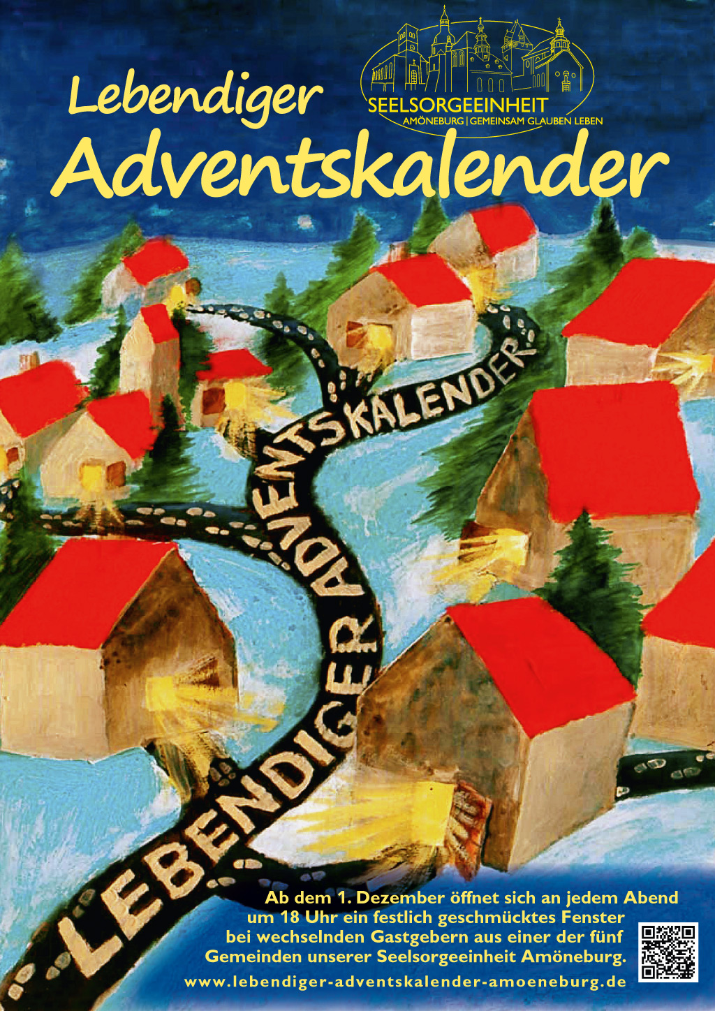 Lebendiger Adventskalender Amöneburg Plakat des Lebendigen